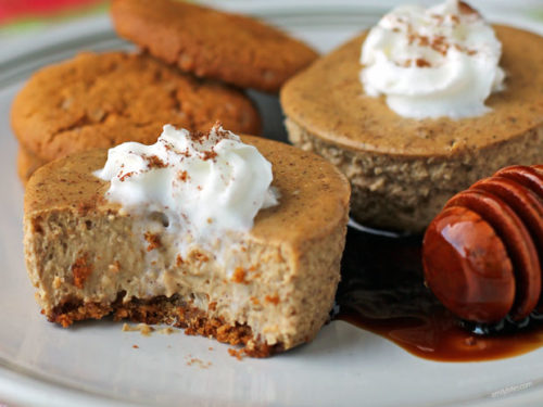 Gingerbread Cheesecake Cookie Cups