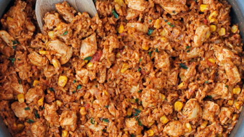 Chicken Taco and Rice Skillet Dinner
