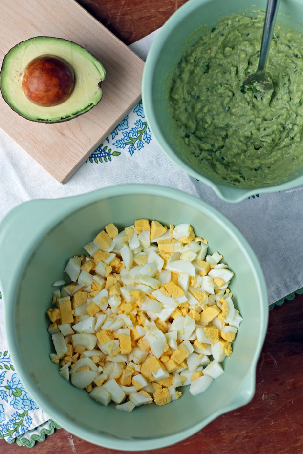 Avocado Egg Salad ingredients