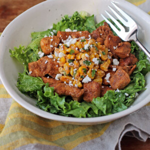 Mexican Street Corn Salad in a bowl