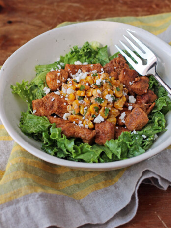 Mexican Street Corn Salad in a bowl