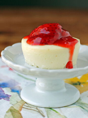 Strabwerry Cheesecake Cup close up