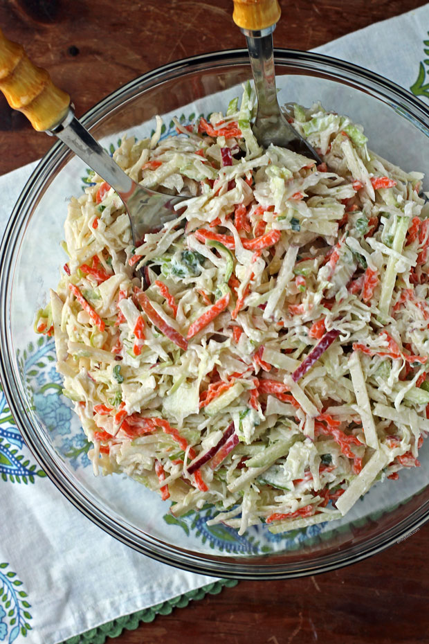 Apple Coleslaw overhead