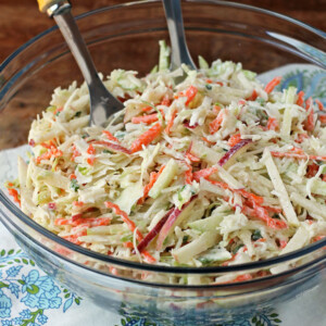 Apple Coleslaw in a serving bowl