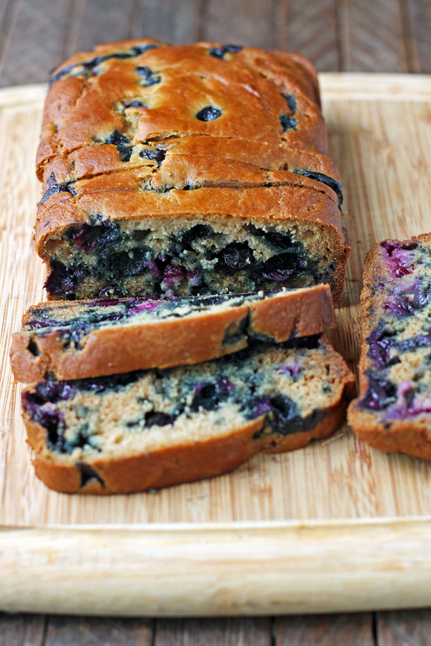 Blueberry Bread sliced