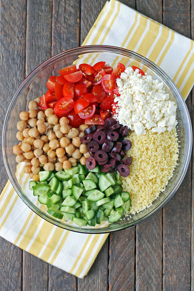 Mediterranean Couscous Salad ingredients