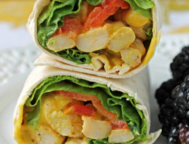 Honey Mustard Chicken Wraps - Emily Bites