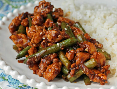 Garlic Green Bean and Turkey Stir Fry - Emily Bites