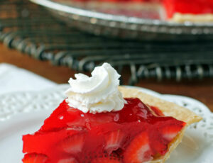 Strawberry Jello Pie slice