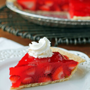 Strawberry Jello Pie slice