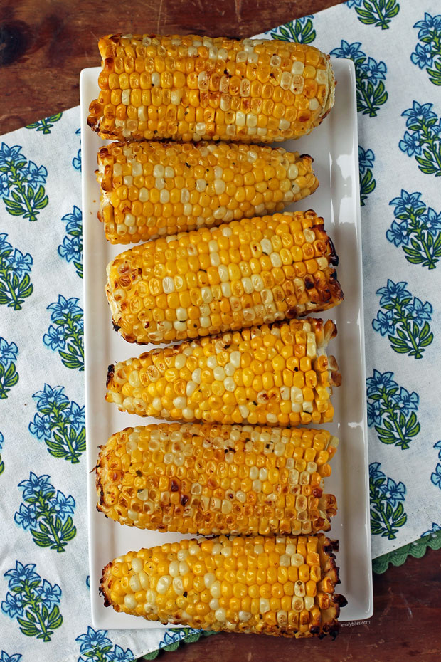 Ranch Corn on the Cob on a plate