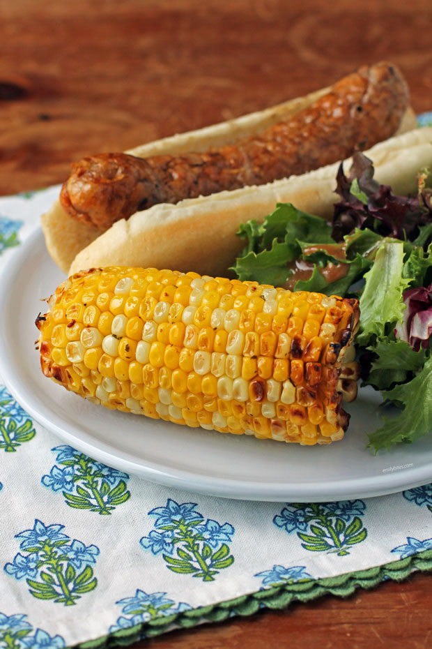 Ranch Corn on the Cob with a meal