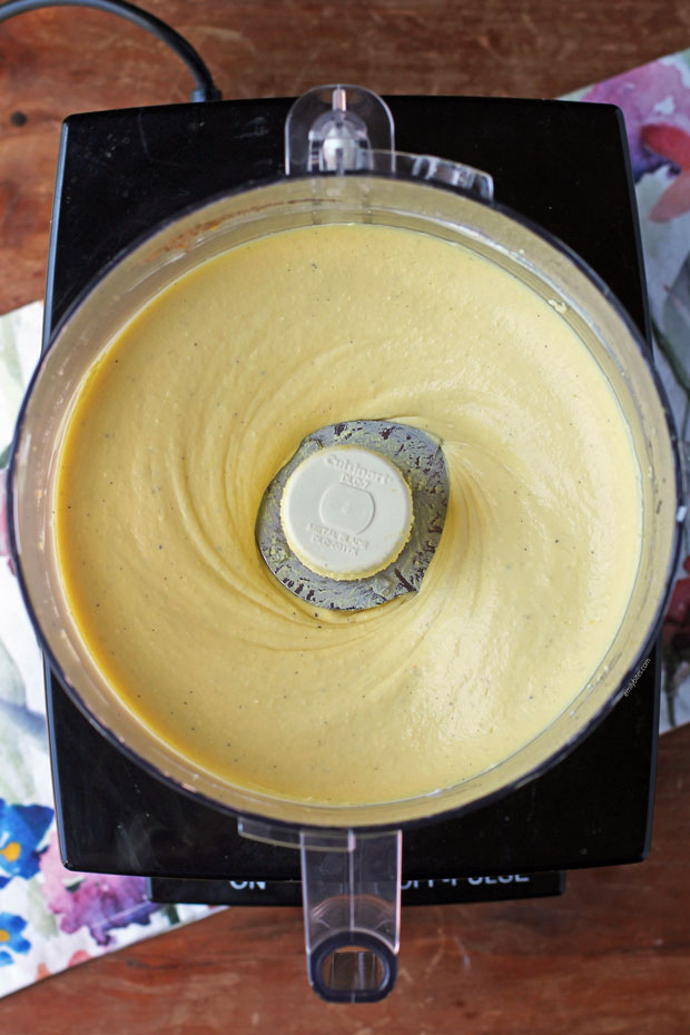 Deviled Egg Dip in the food processor