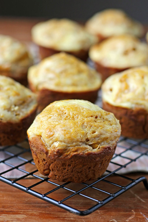 Pumpkin Cream Cheese Swirl Muffin close up