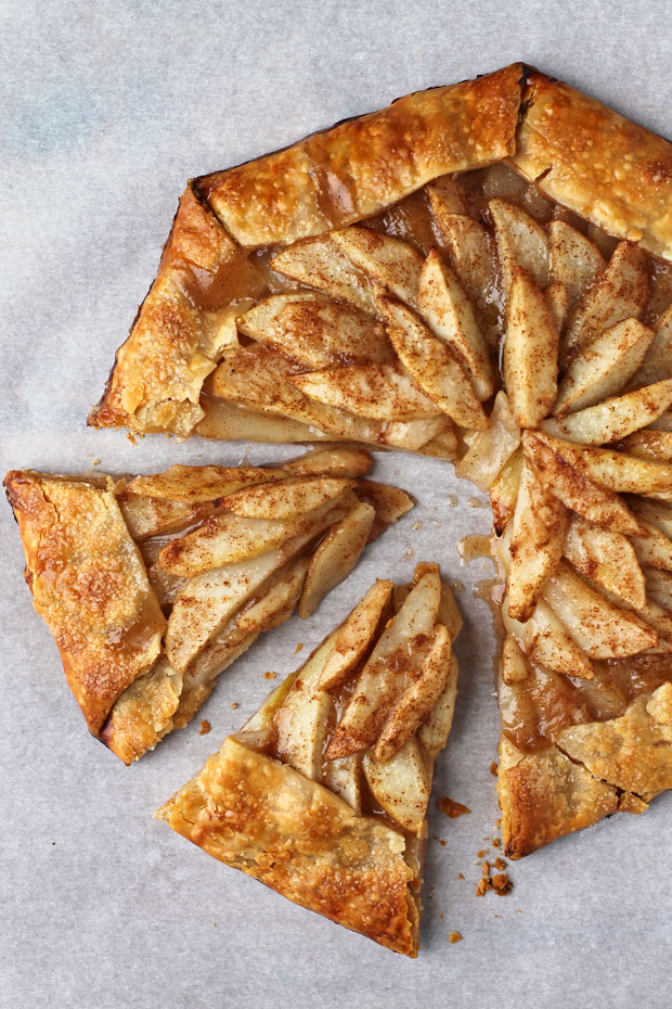 Easy Pear Galette slices