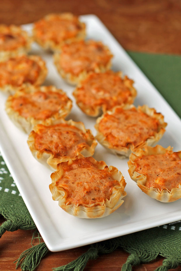 Taco Dip Bites before toppings