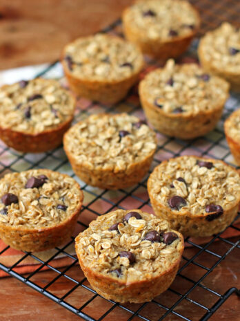 Orange Chocolate Baked Oatmeal Singles close up