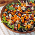 Autumn Harvest Salad close up in a bowl